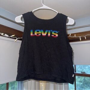 Levi's Logo Crop Tank | Size Small